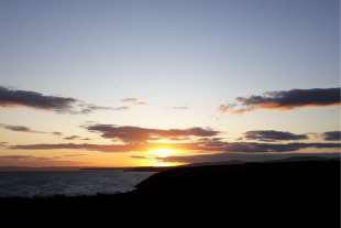 Zonsondergang in Ierland